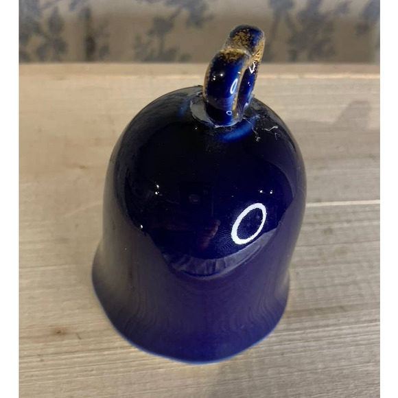 Vintage Cobalt Blue Giftcraft Toronto Noritake Japan Cupid Bell - Picture 4 of 8